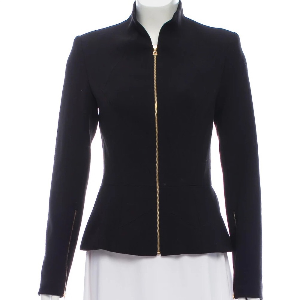 L’Agence Collarless Zip Up Jacket/Blazer Size 0